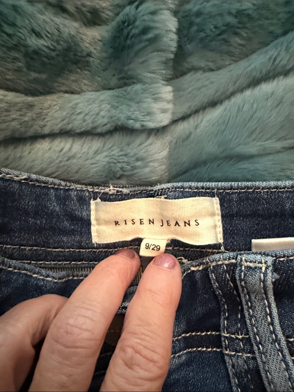 Risen Jeans Mid Blue Denim Women's Jeans